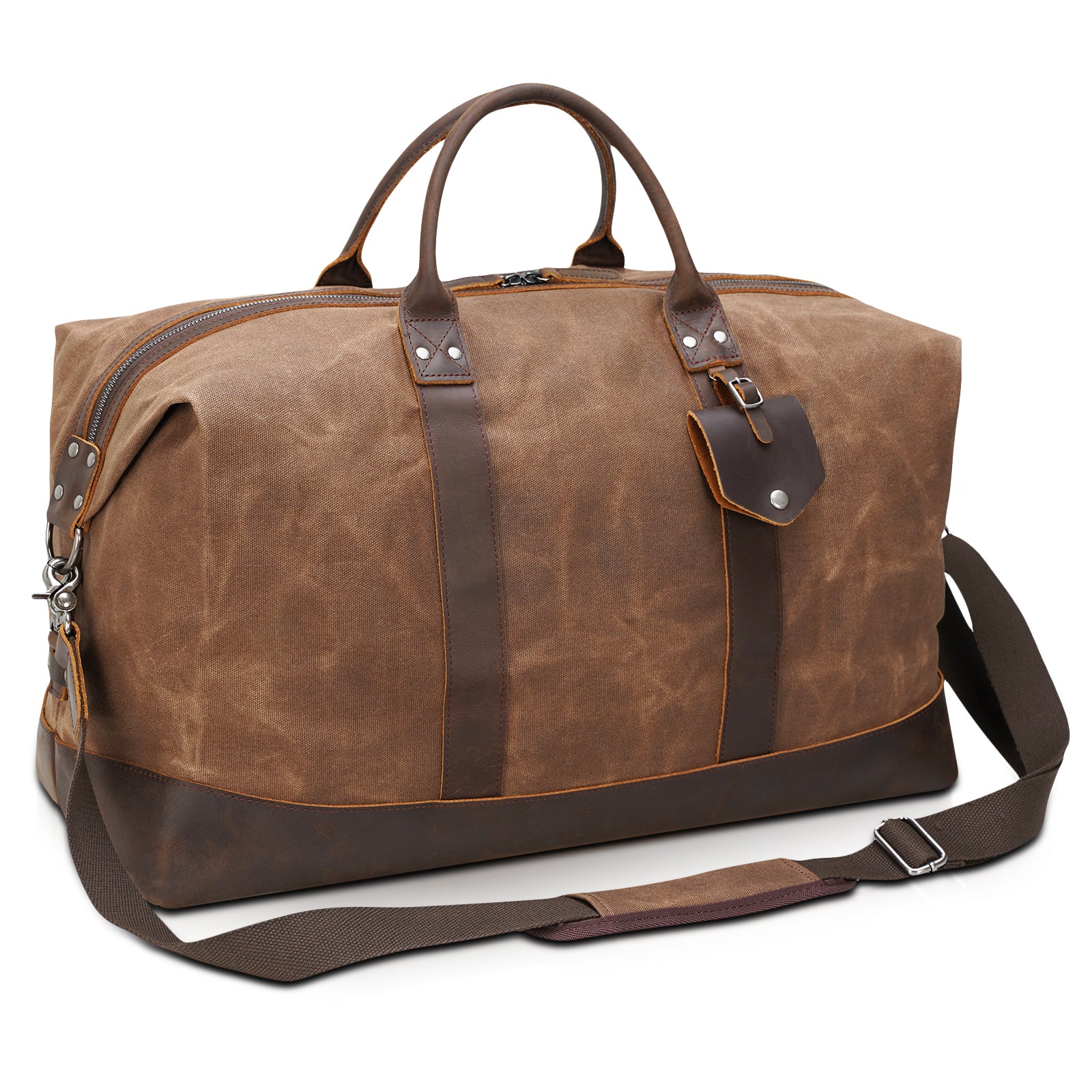 Waxed deals Canvas Travel Bag- Waxed Canvas Travel Tote- Waxed Canvas Carry-All