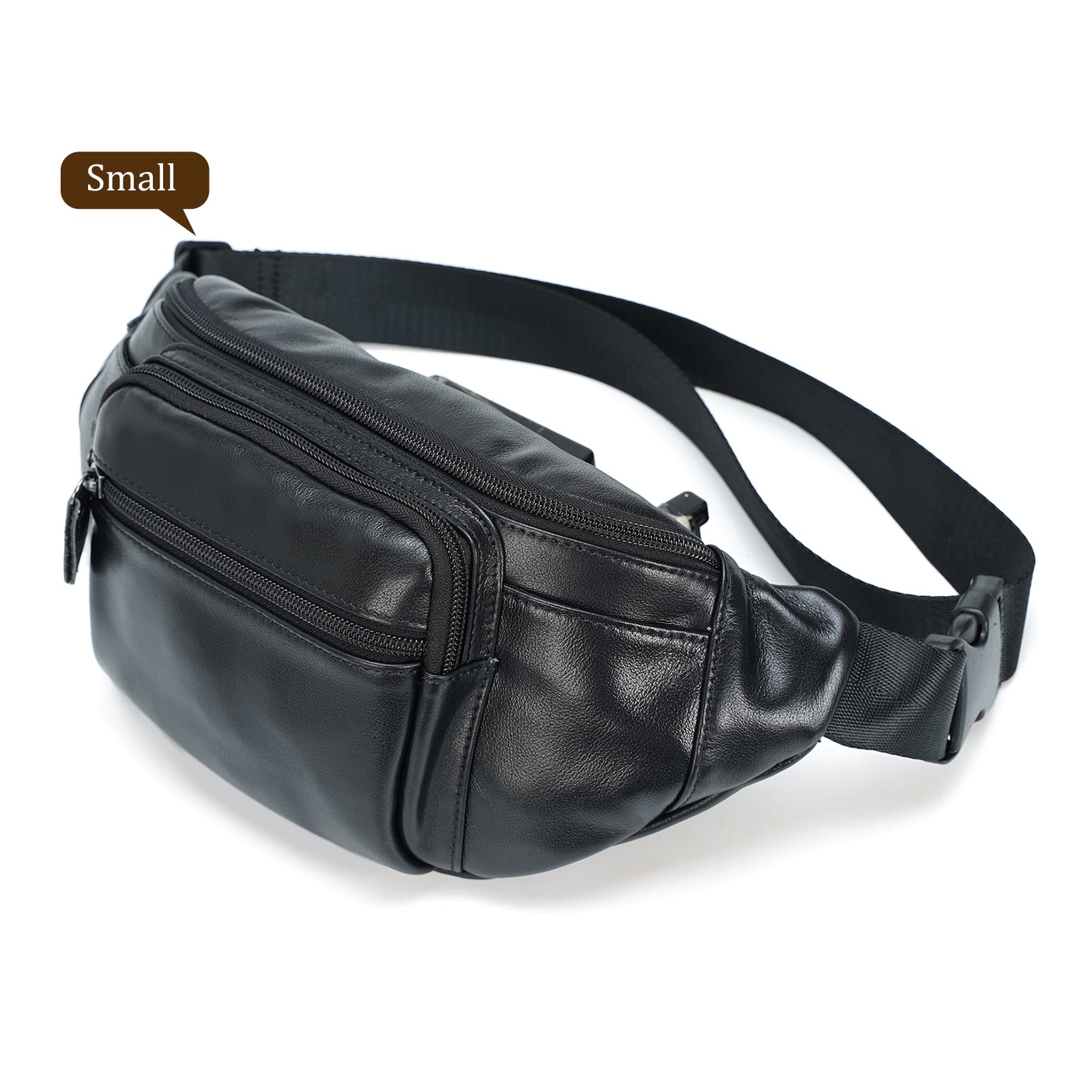 Fanny pack leather black hotsell