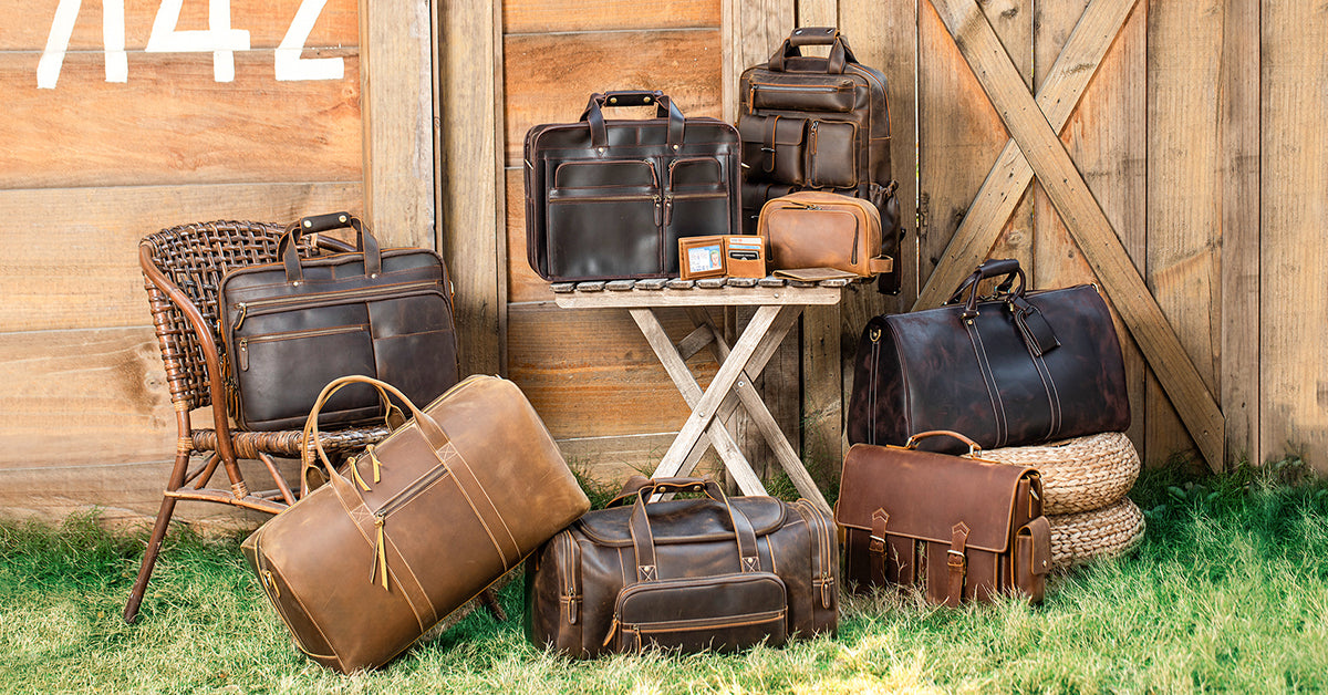 A leather clearance bag