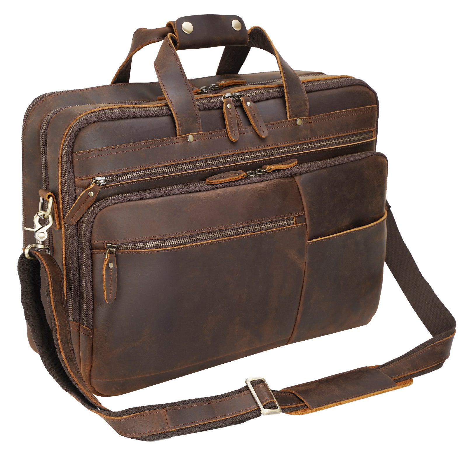 Full grain briefcase hot sale