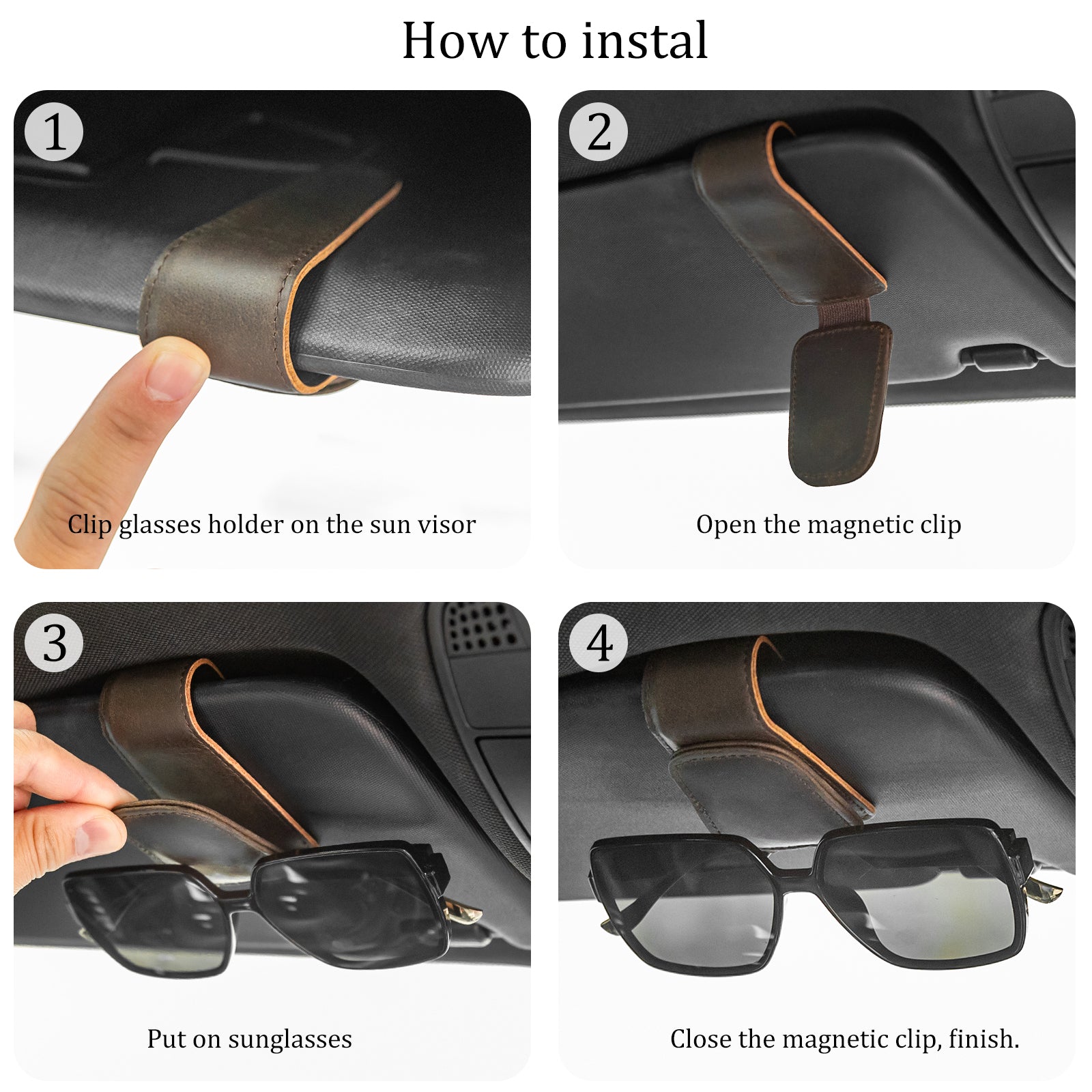 Clip on glasses holder online