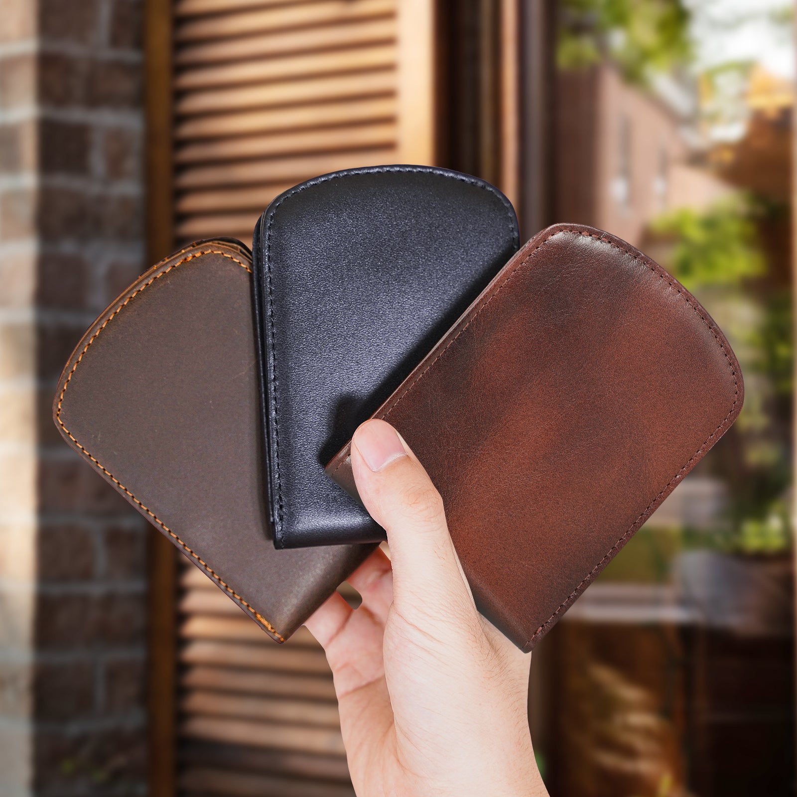 Genuine Leather Simple Men's Wallet Retro Short Purse Men's Wallet Head  Layer Cowhide Leather RFID Card Holder Bag - AliExpress
