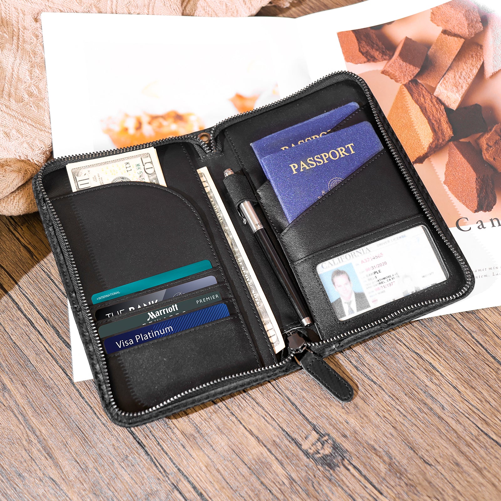 Travel 2025 document pouch