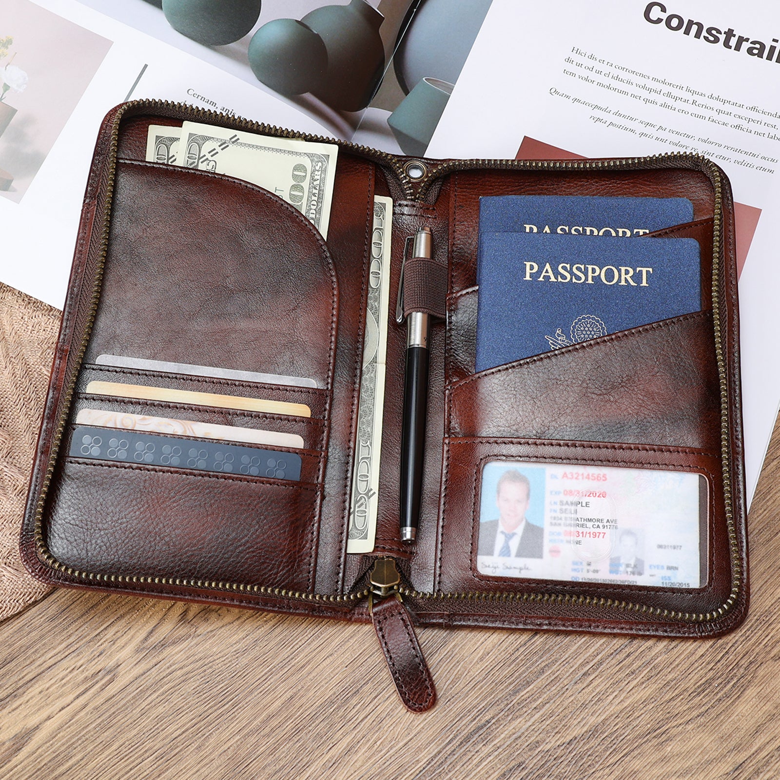 Mens passport outlet wallets