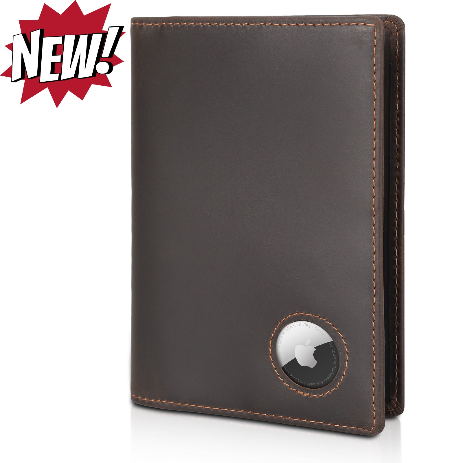 RFID Blocking Leather Passport Holder Travel Bifold Wallet