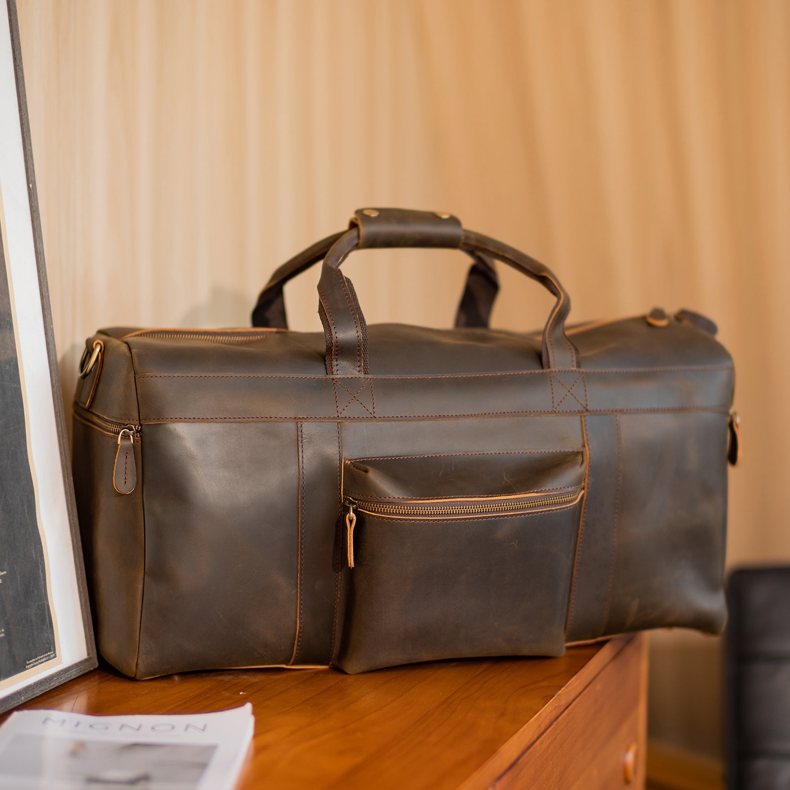 Large Leather Travel Duffle Bag 82003 – Unity Refresh