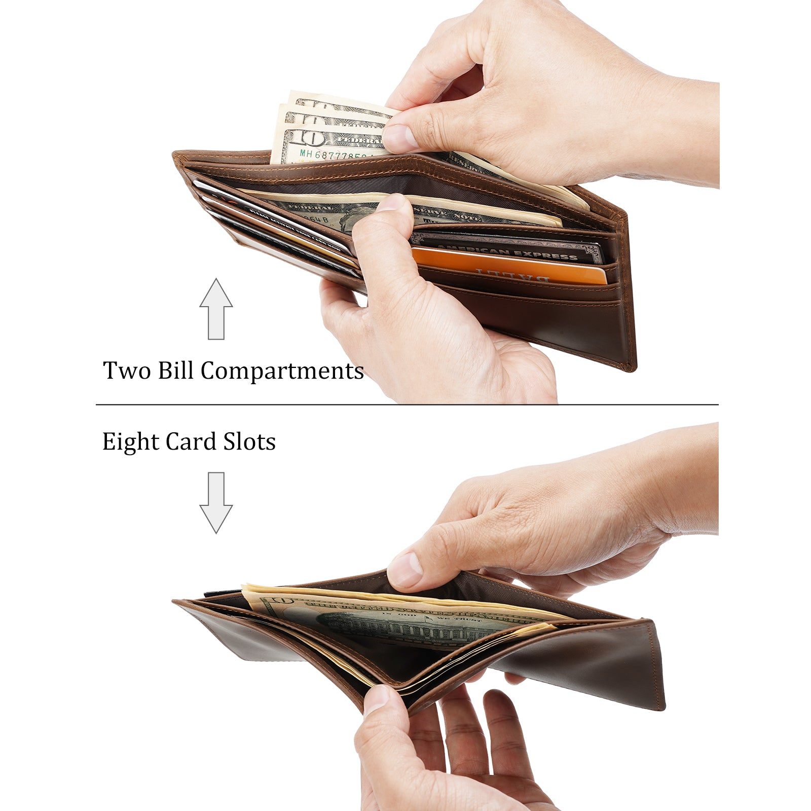 Polare Men's Slim Curve Bifold Wallet