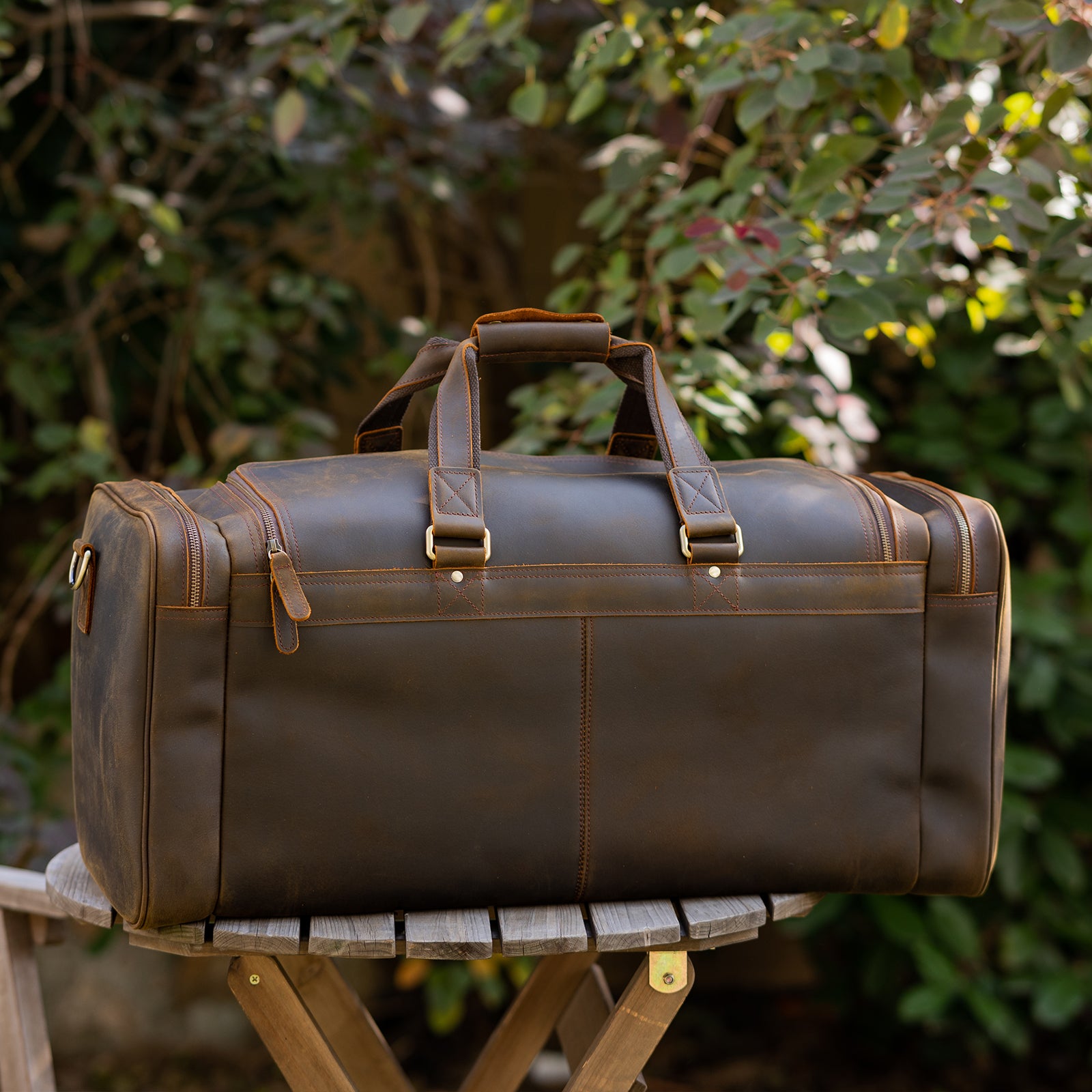 Full-Grain Leather Travel Duffel Bag – James Leather