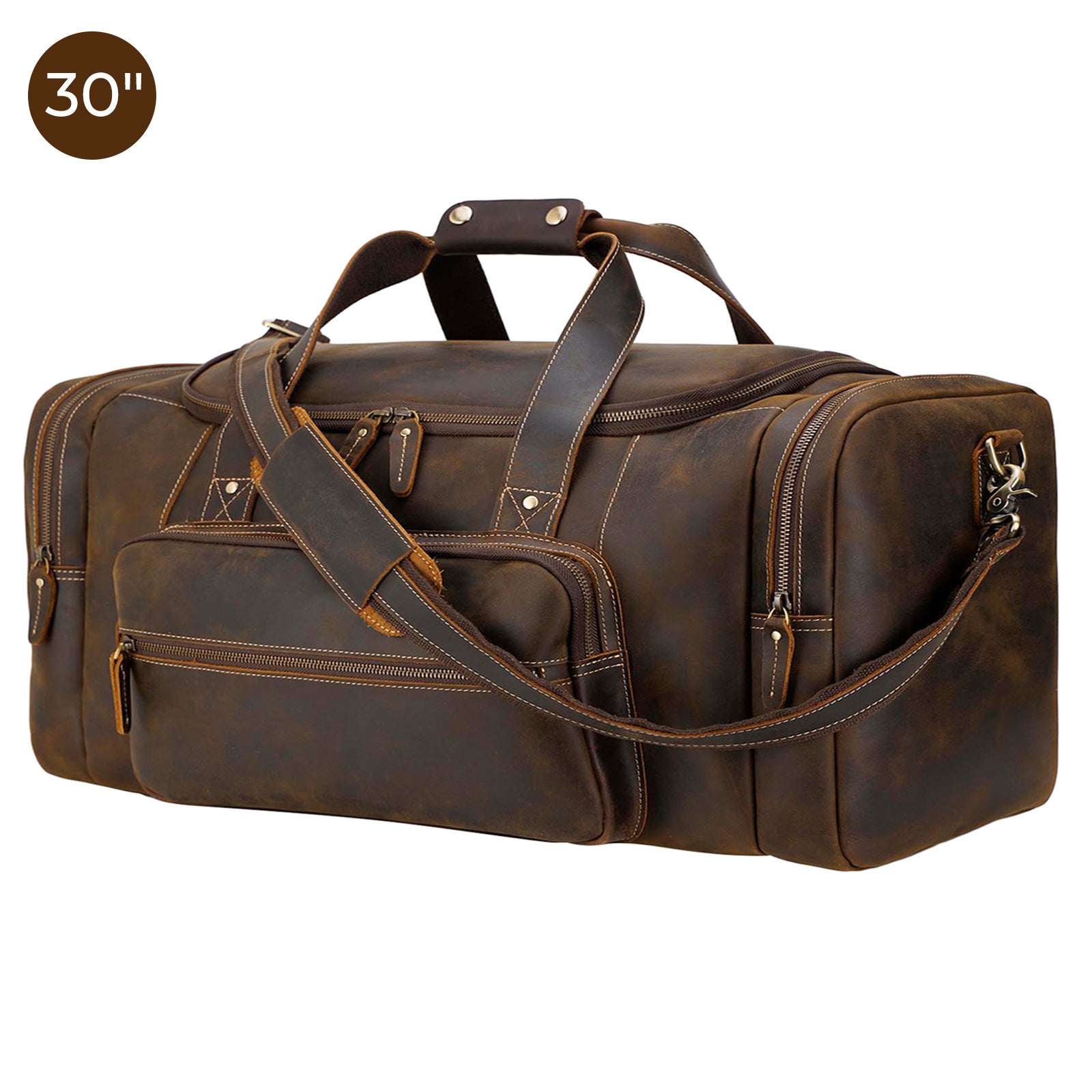 Large 2024 leather duffle