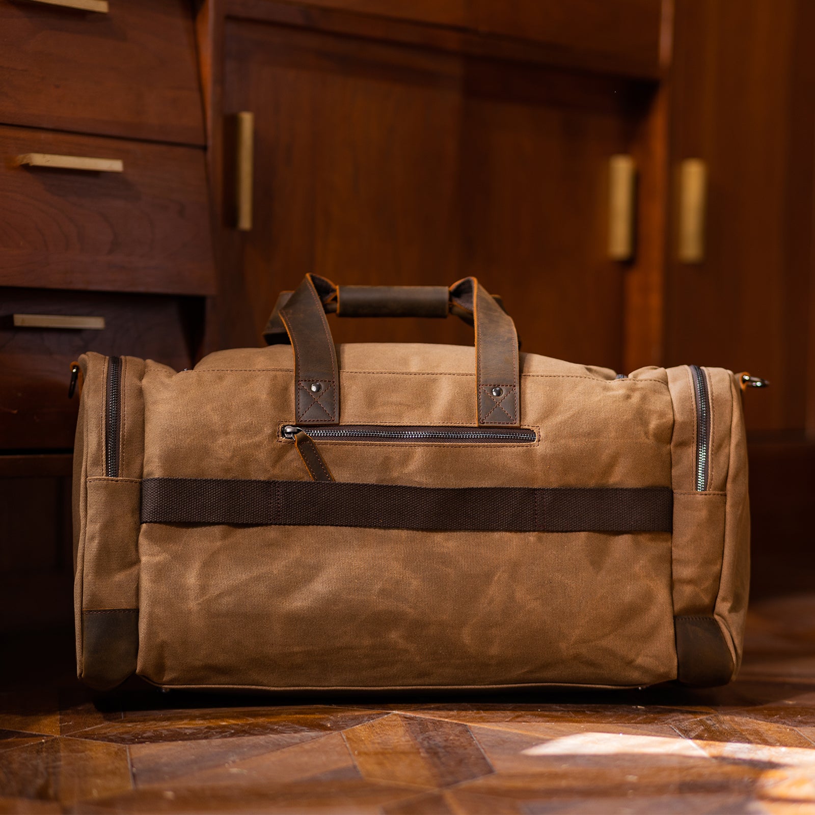 Waxed cheap canvas holdall