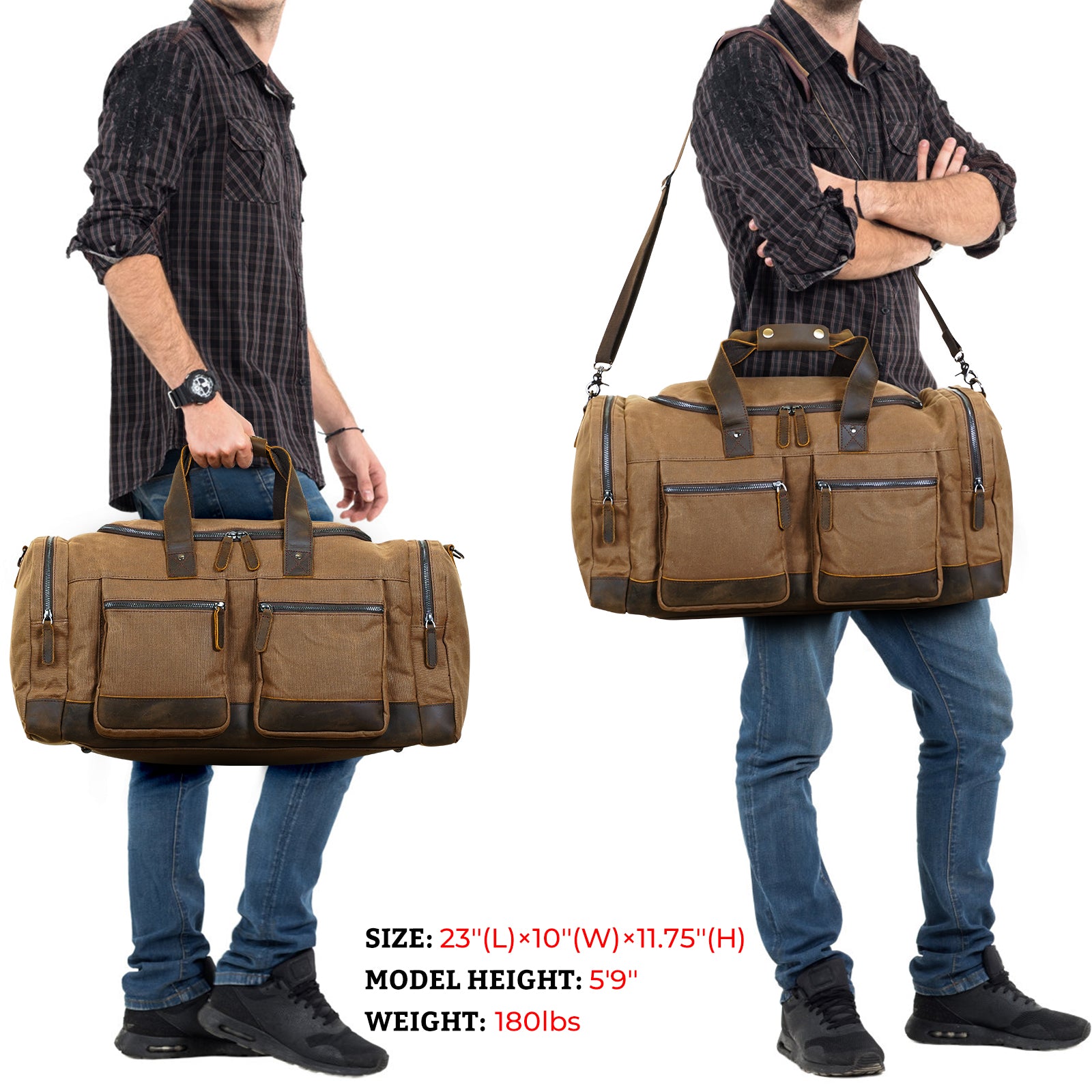 Canvas Hand Luggage Bag  Leather travel bag, Bags, Hand luggage bag