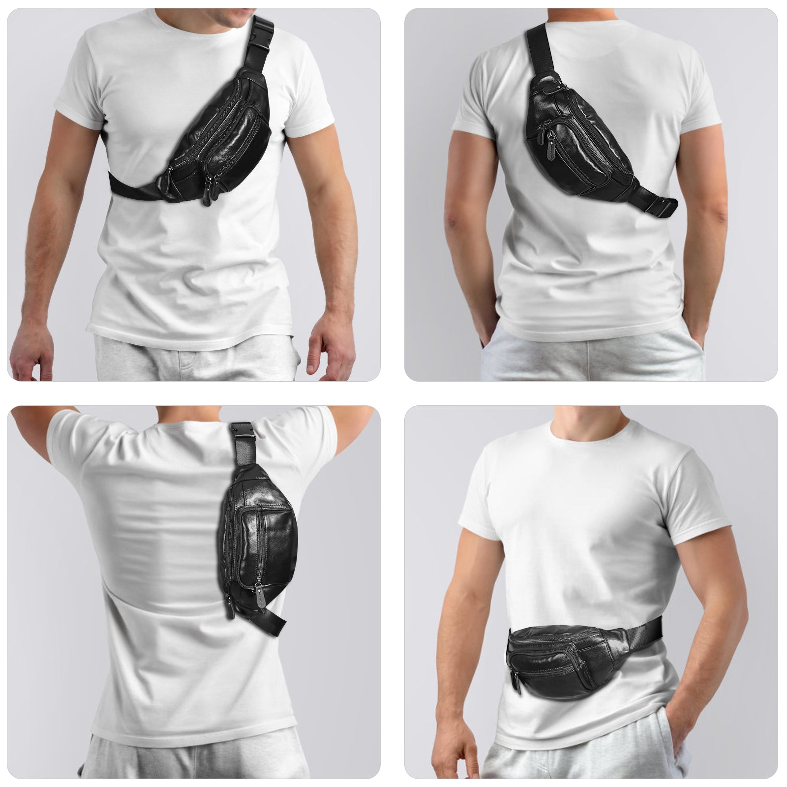 Nexus Belt Bag  Full-Grain Leather Fanny Pack – HIDES
