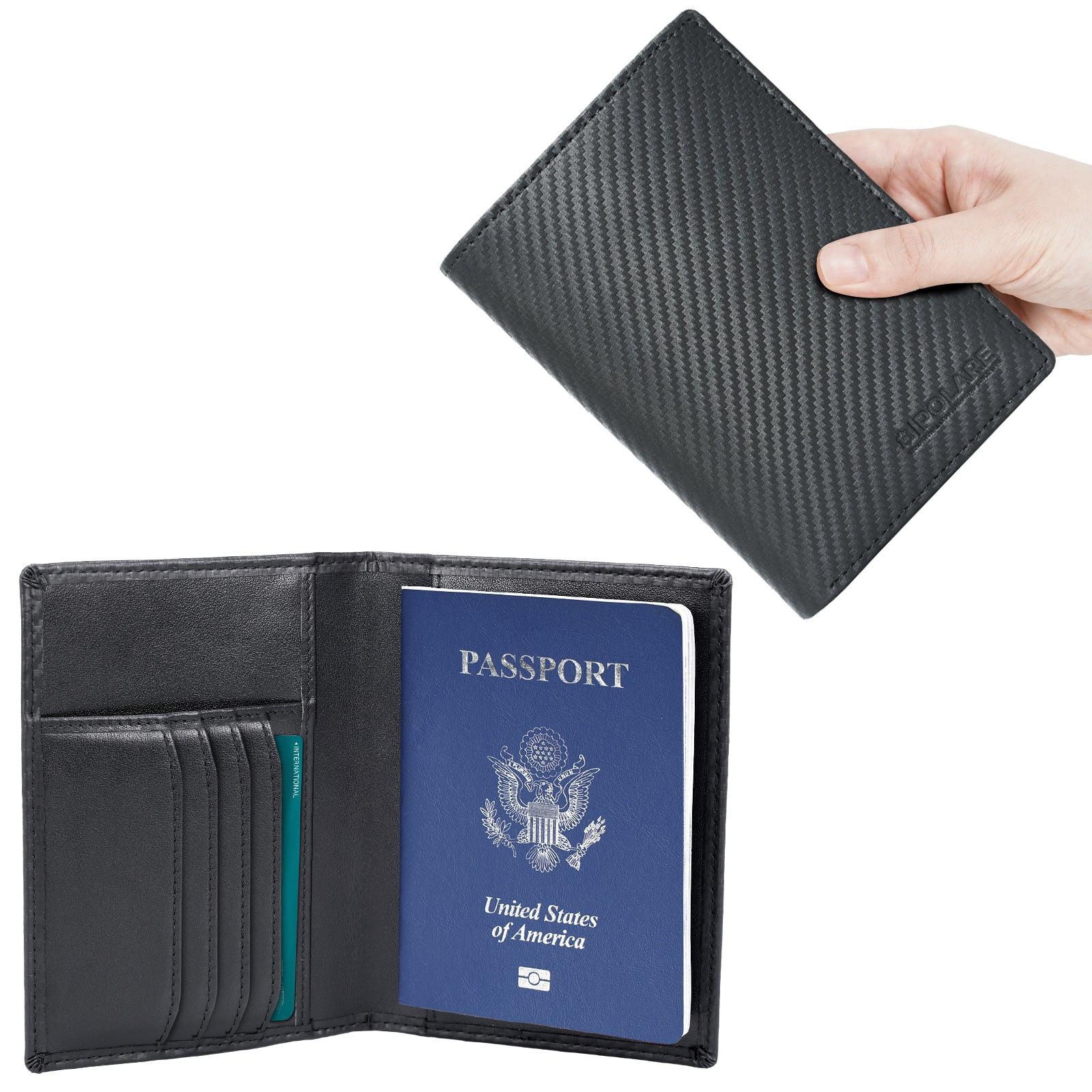 Slim Leather Travel Passport Wallet Holder RFID Blocking ID Card Case Cover  US