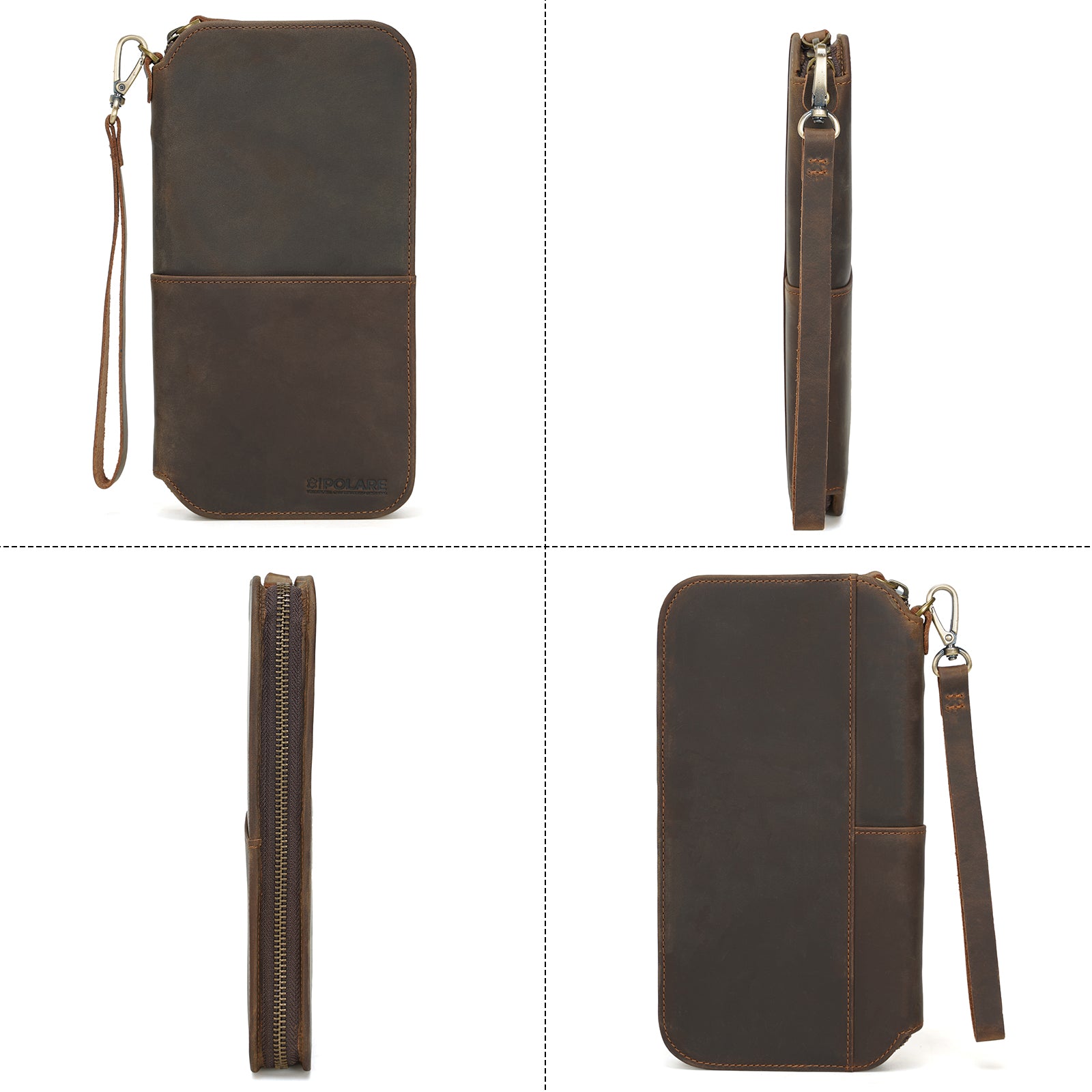 Designer Soft Leather Men Passport Cover Split Leather Business