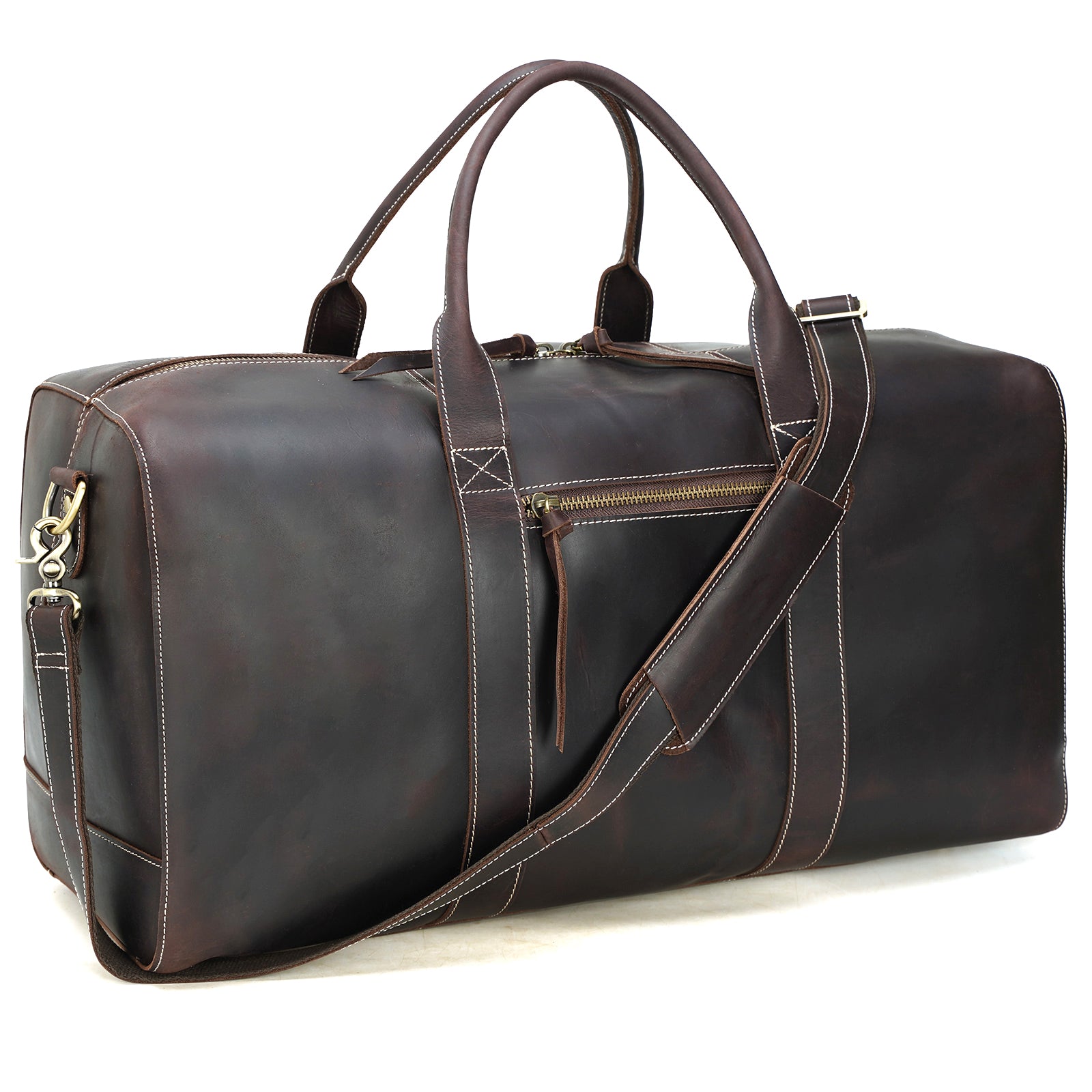 Hyker Duffle Brown Leather Travel Bag at Rs 550 in Muzaffarnagar | ID:  22911741830