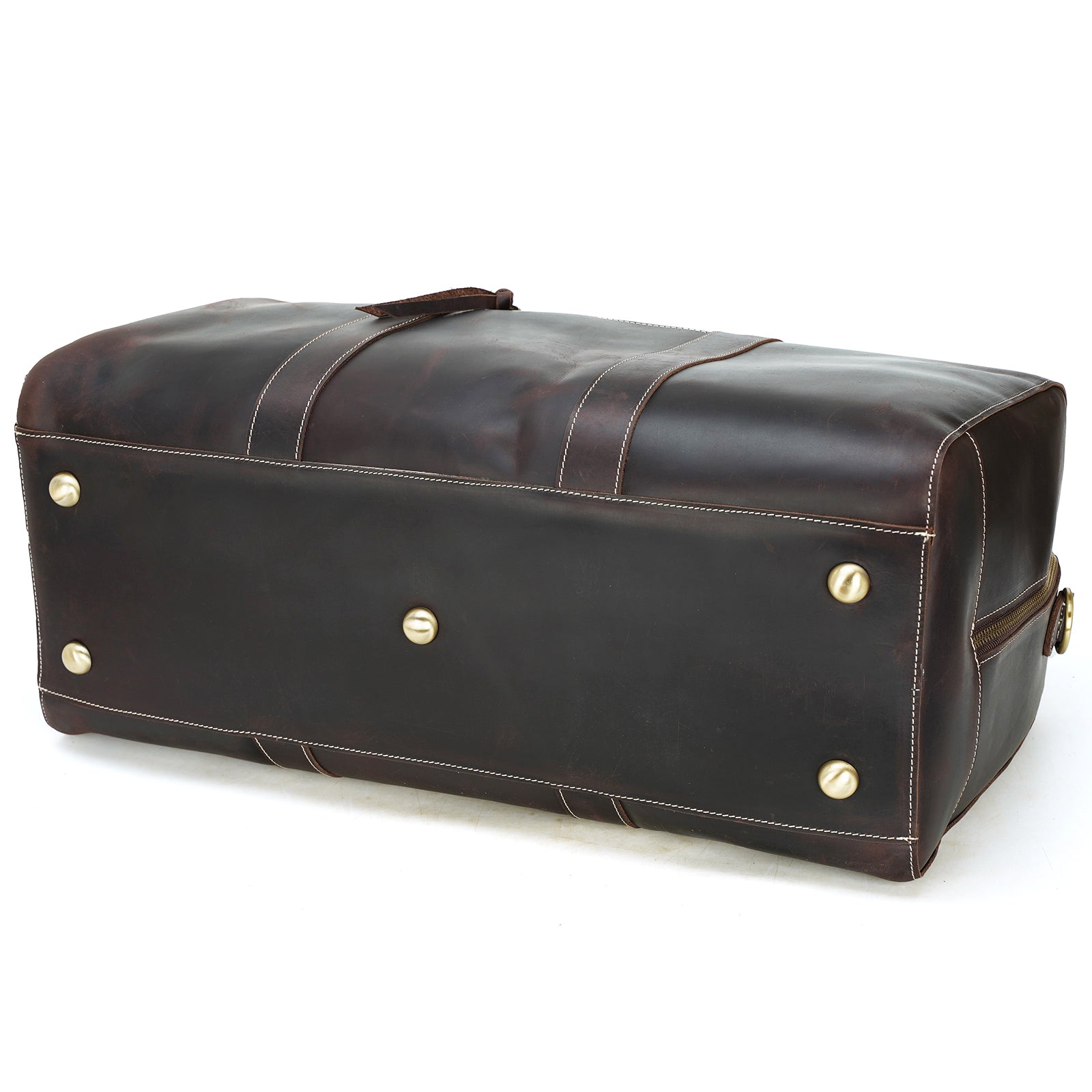 Men's Pu Leather Holdall Hand Luggage Weekend Duffel Travel
