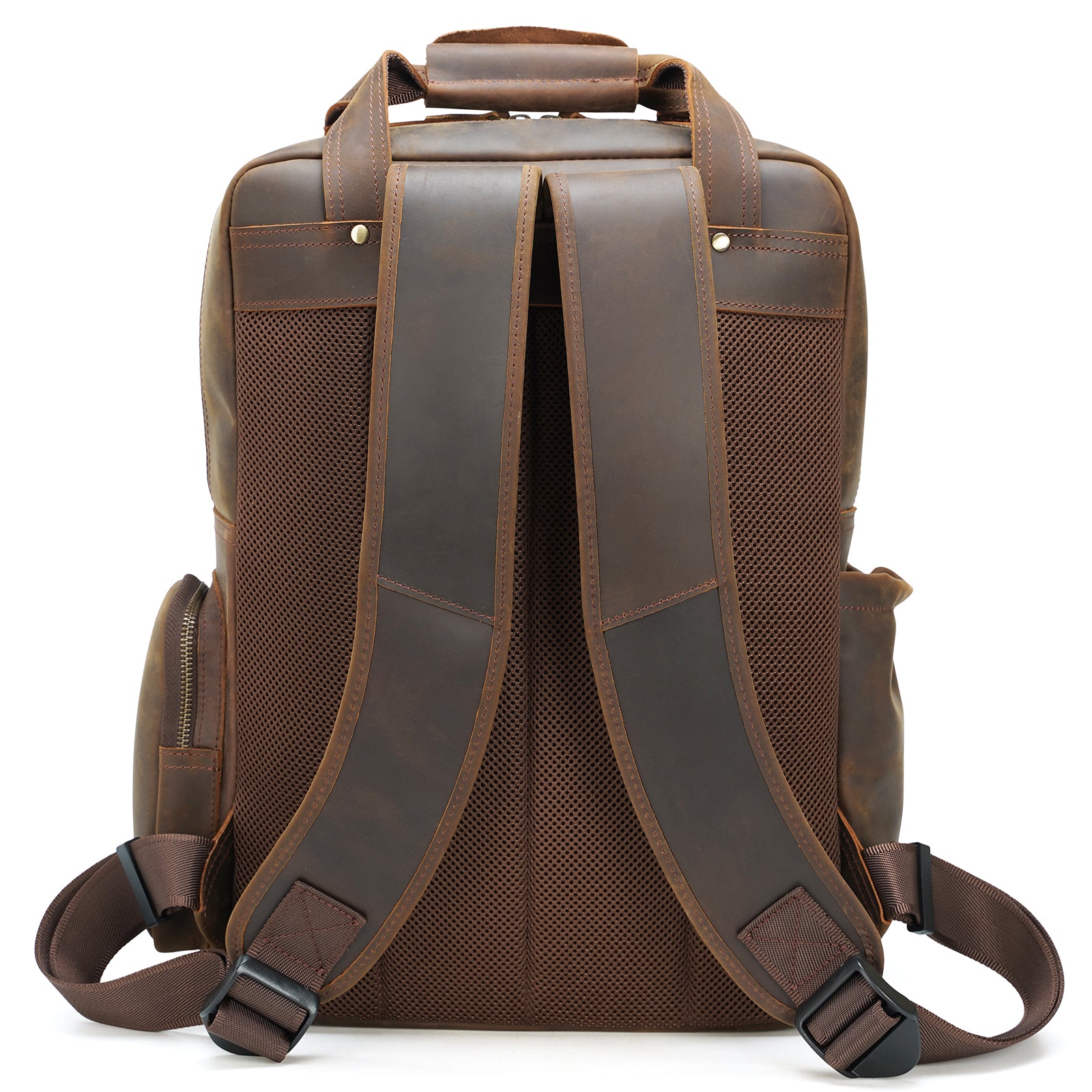 Italian Full Grain Leather Backpack for Men