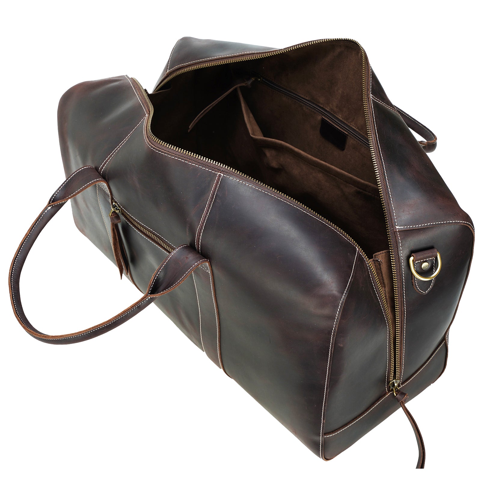 Polare leather store duffle bag